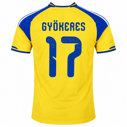 Sverige Gyökeres hemmatröja 2026 – fotbollströja för vuxna