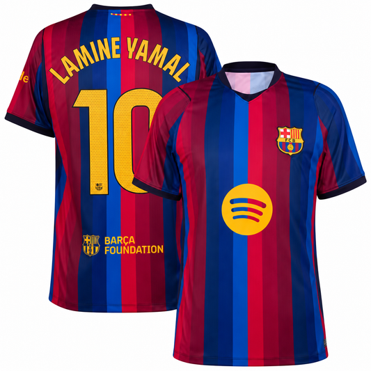 Barcelona Lamine Yamal hemmatröja 26/27 – fotbollströja för vuxna