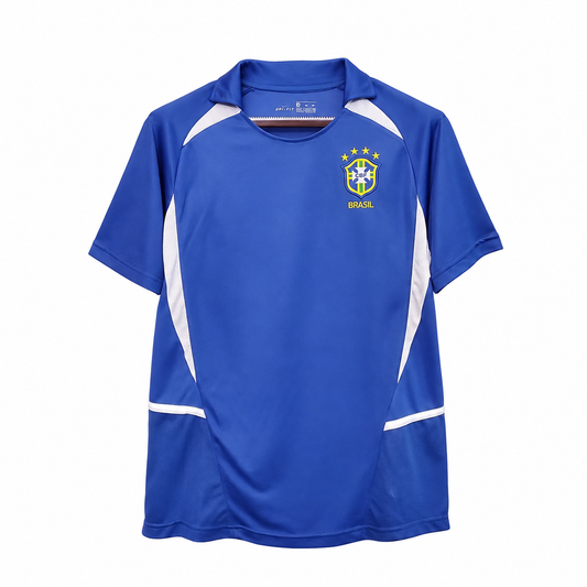 Brasilien Retro Tröja Bortaställ 2002